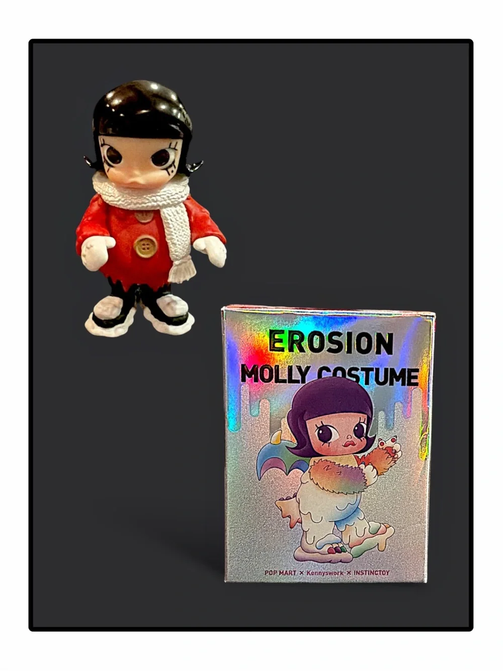 POP MART × INSTINCTOY Erosion Molly Costume Series Figure Snowy Molly